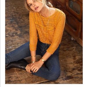 Sezane Joss Blouse (Safran) EUC